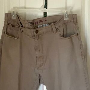 TRUE NATION Athletic Fit Khaki Jeans 44X30